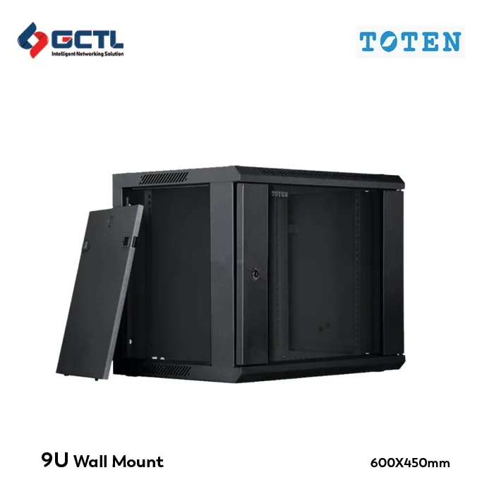 Toten 9u Wall Mount Server Rack Cabinet